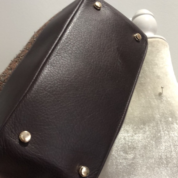 Helen Kaminski mahogany brown wool leather bucket bag - Picture 12 of 15